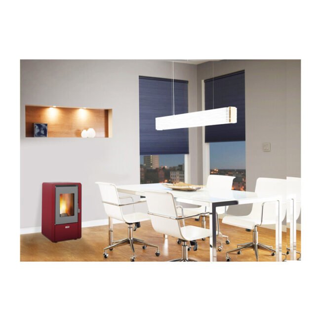 STUFA PELLET 5,8 KW KING 60 BORDEAUX