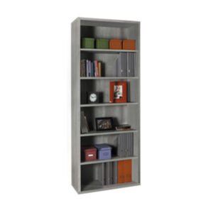 PRATICO LIBRERIA 35,7X81,6XH217 CM CEMENTO