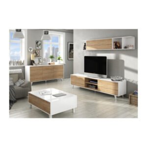 KIT CREDENZA 3 ANTE ZAIKEN 154X41XH75 CM BIANCO ROV