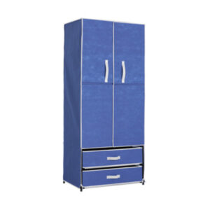 ARMADIO IN TESSUTO TNT 74X46X172H CM BLU