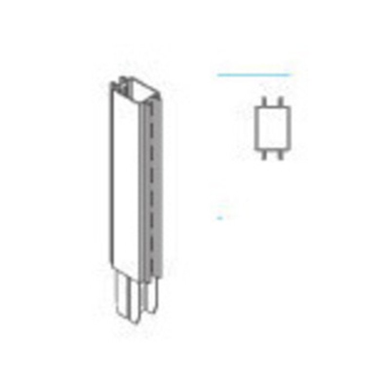 ZAF PROLUNGA X PIANT.GONDOLA GRIGIA CM7,2X47H