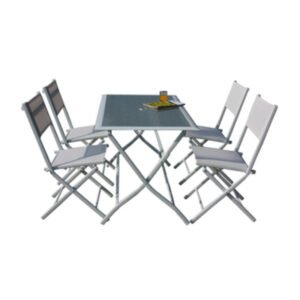 SET TAVOLO + 4 SEDIE PIEGHEVOLE ASTRO HFS-268