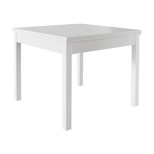 KIT TAVOLO LIBRO 90/180X90XH79CM BIANCO FRASSINO