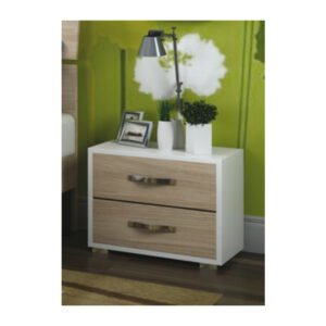 LINEA MODERN COMODINO 2C OL/BI 52X36XH43CM