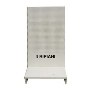 SCAFFALE A PARETE 200X40X205H GRIGIO 4 RIPIAN