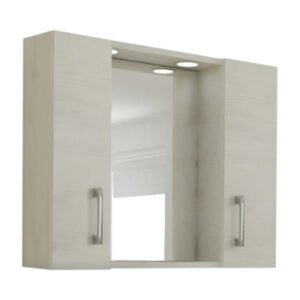 SPECCHIO DA BAGNO 960 A 2 ANTE ROVERE BIANCO