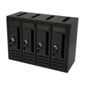 CASSETTA POSTALE COMPO 4 42X18X30 CM ANTRACITE