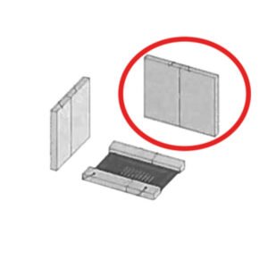 COPPIA REFRATTARIO POSTERIORE P/STUFA KIR
