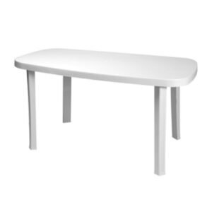 TAVOLO GARDEN OTELLO 136X82XH72CM BIANCO