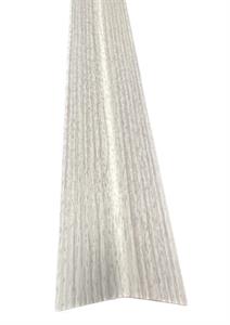 ANGOLARE EFFLEGNO PVC BIFACCIALE 3X3X270cm BIANCO LEGNO
