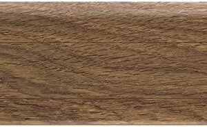 BATTISCOPA ROVERE IN PVC PASSACAVO RIMOVIBILE 7,6x2,3x250cm