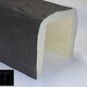 TRAVE RUSTICA COLORE DARK MIS cm 19x17x4mt