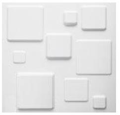 PANNELLO 3D IN PVC MIS 50X50XSP1cm