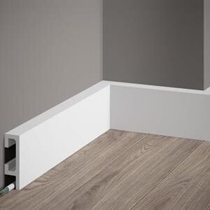 Battiscopa/LED polyforce Resistent 2,5x8x200 cm